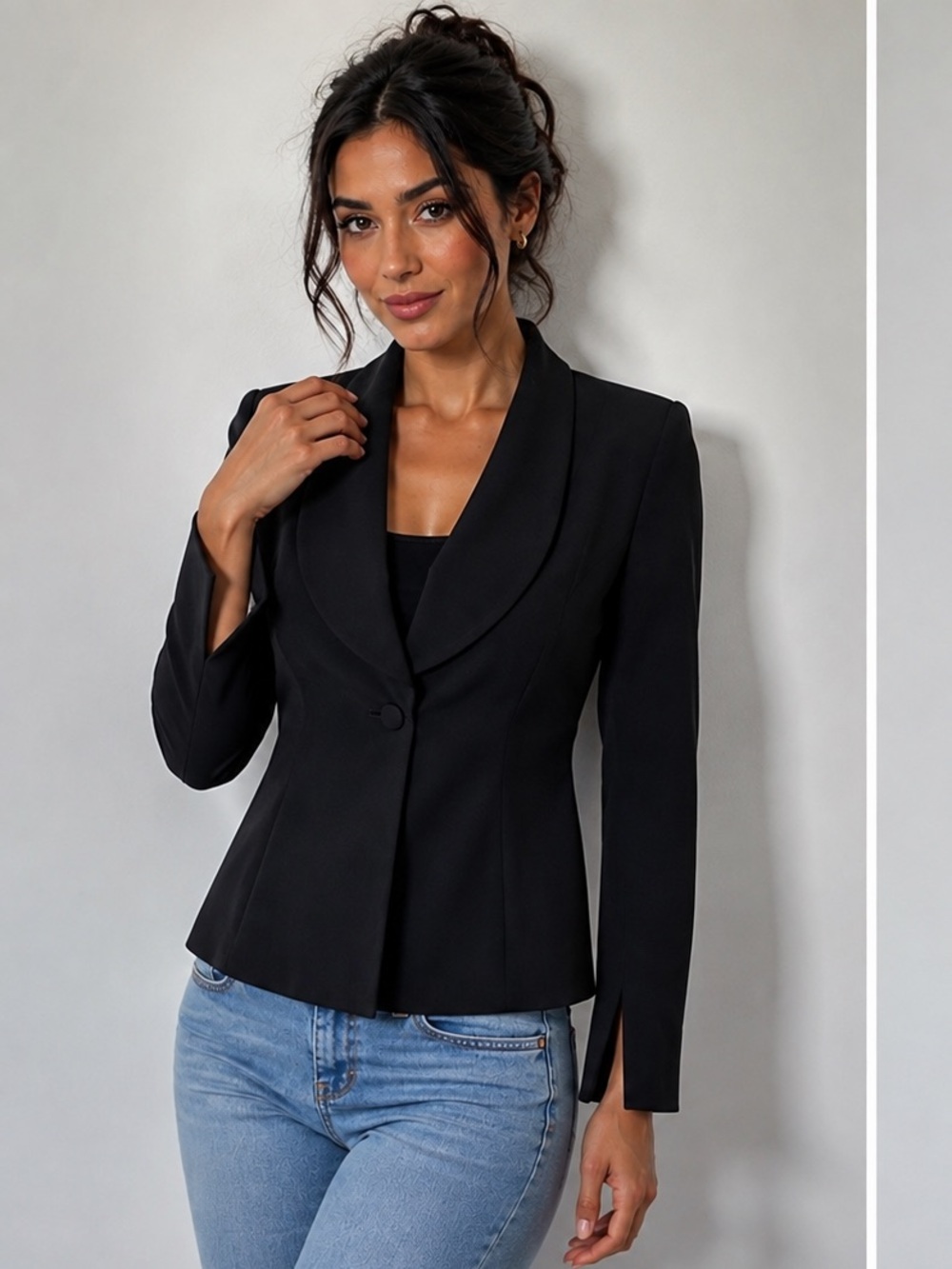 Cyreld Paris  Women's Black Blazer - Size 8 by American Designer Cyreld Spiller